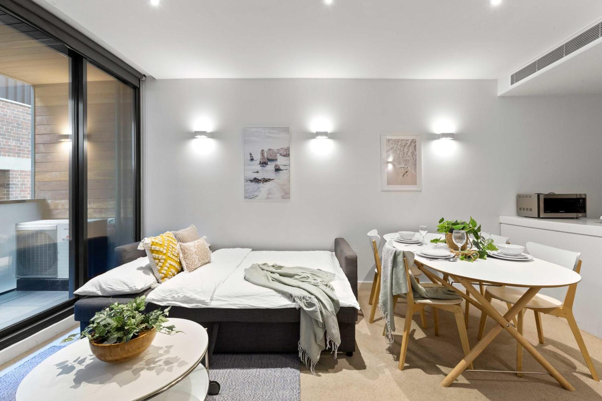 A Chic & Comfy 2Br Apt Near Federation Square Melbourne Zewnętrze zdjęcie