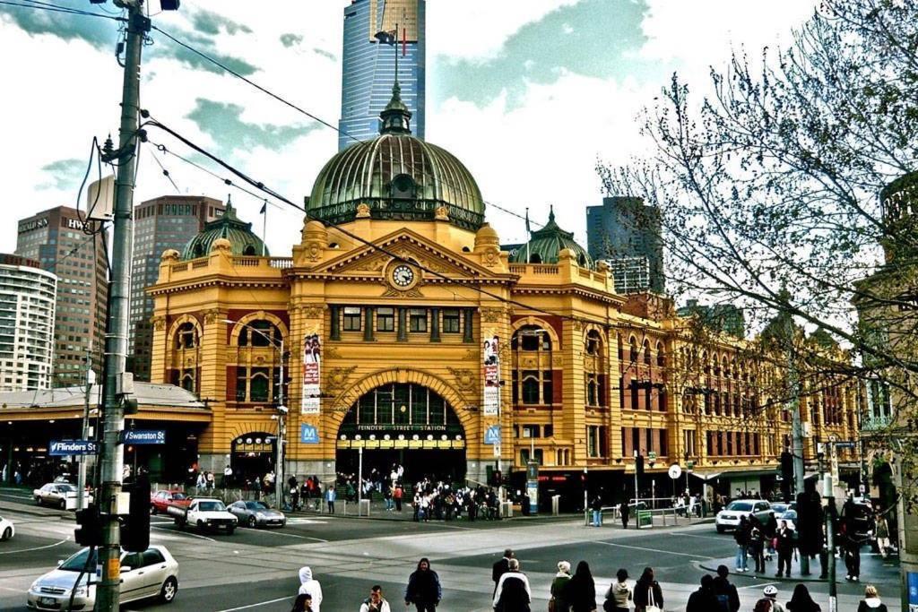A Chic & Comfy 2Br Apt Near Federation Square Melbourne Zewnętrze zdjęcie